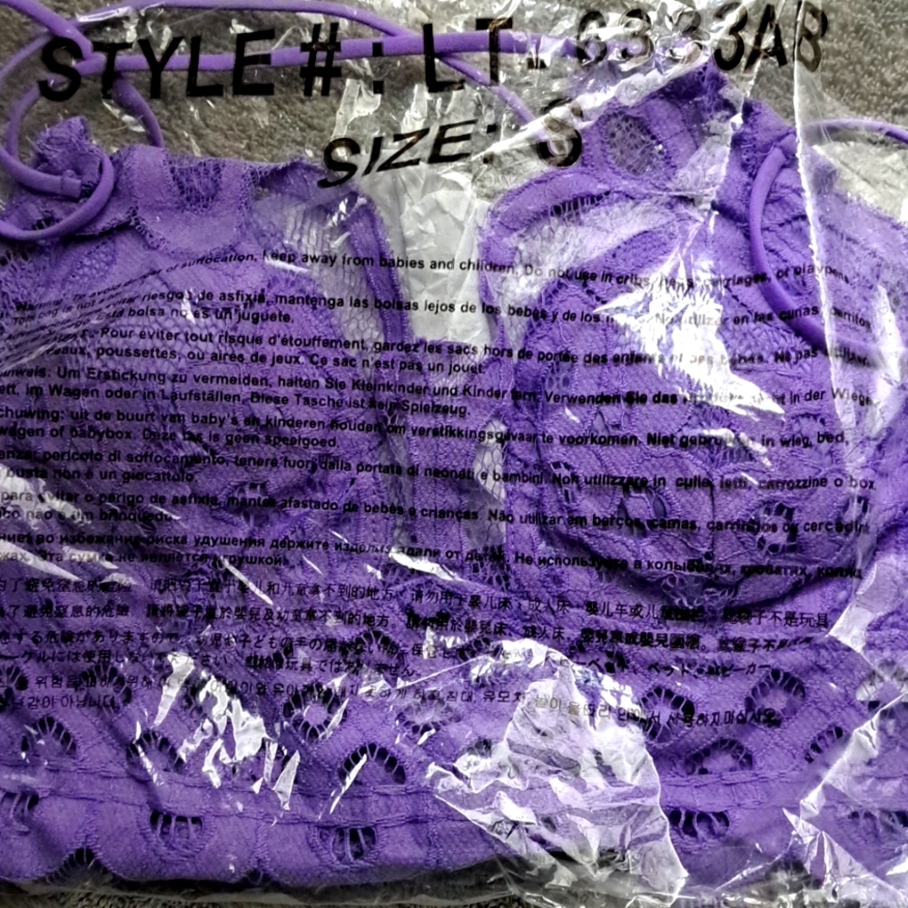 Purple bralete Zenana